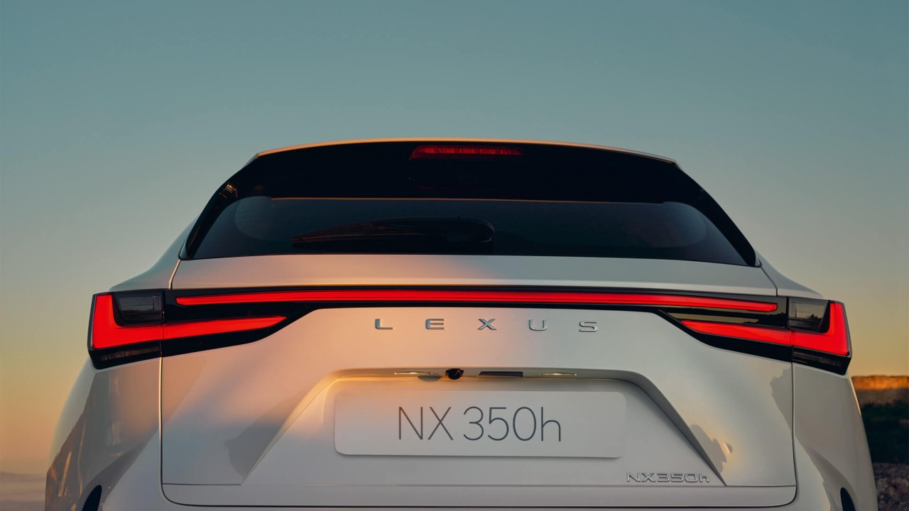 Rear view of the Lexus NX