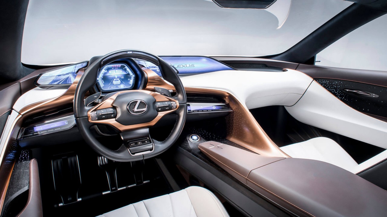 Lexus lf-1 limitless concept car steering wheel