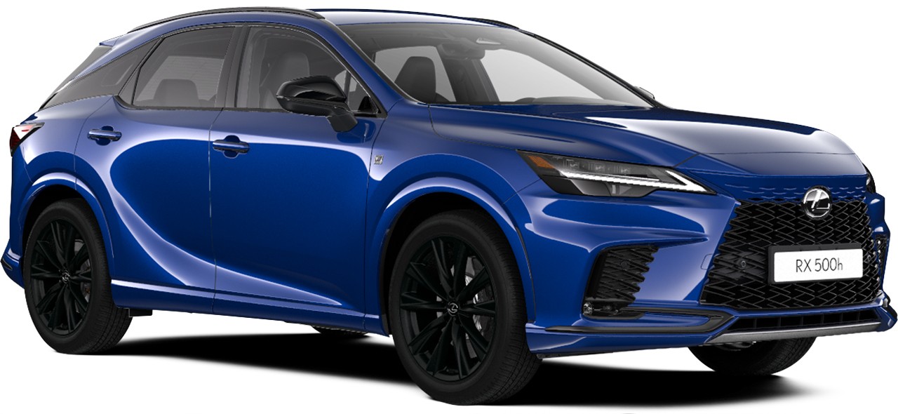 Studio image of the Lexus RX 450h+