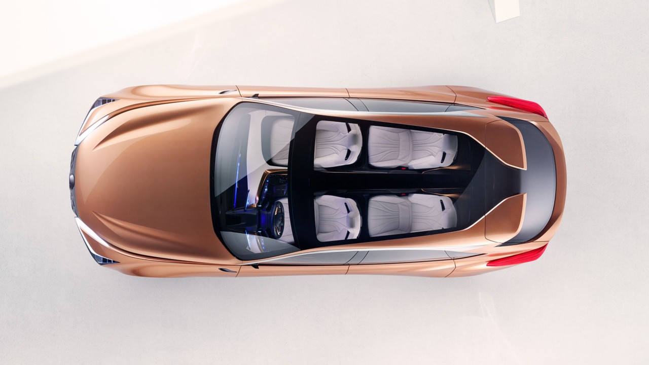 aerial view of the Lexus LF-1 Limitless