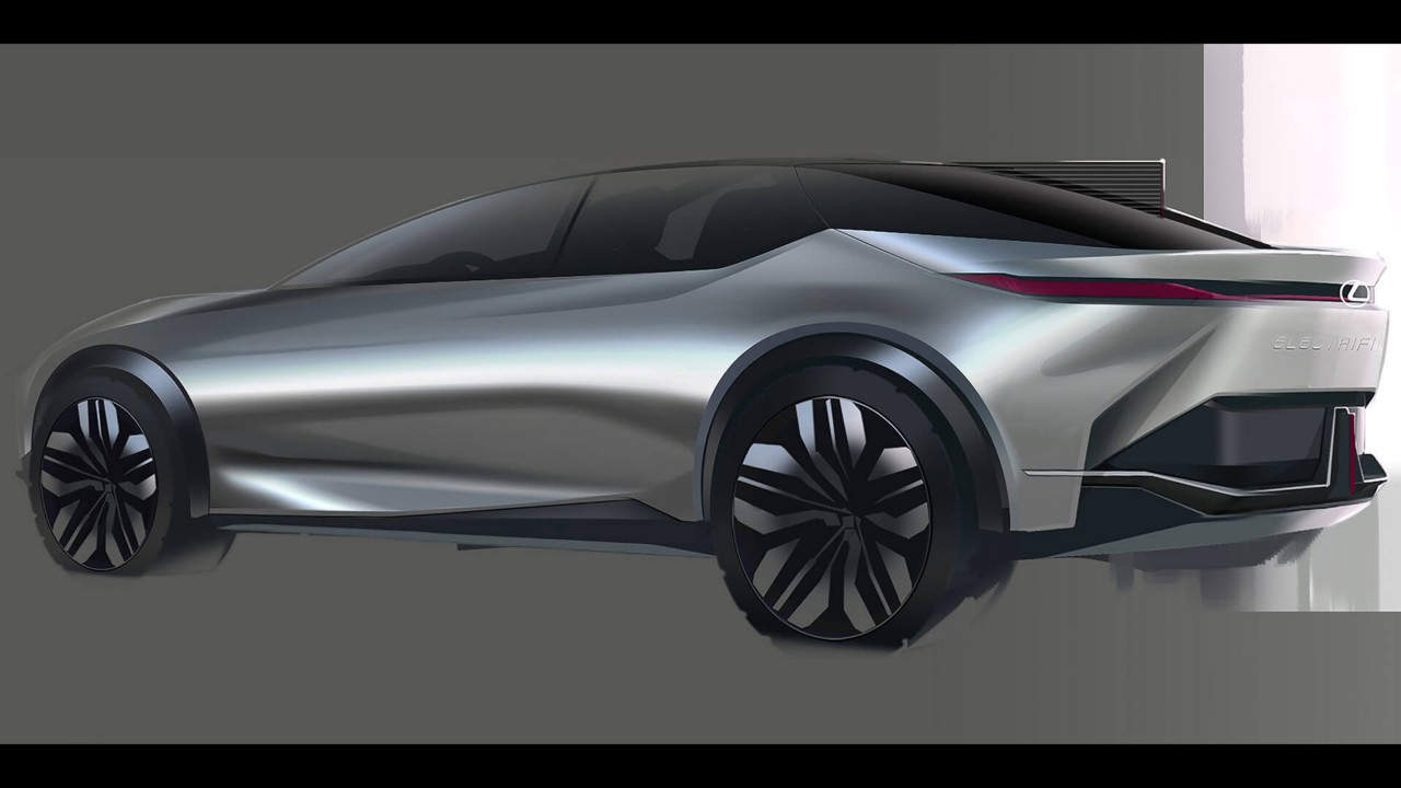 concept back side shot of the Lexus LF-Z Electrified