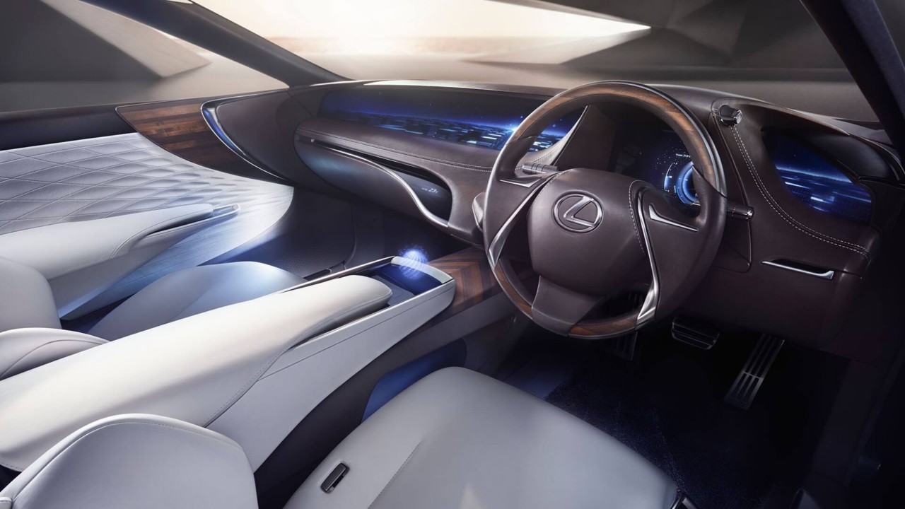 interior look of a Lexus car