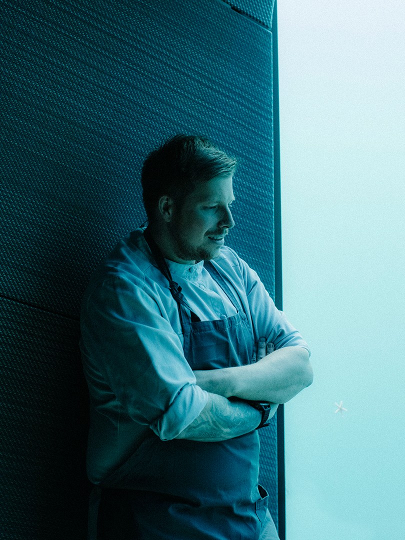 Head Chef Nicolai Ellitsgaard looking to the side