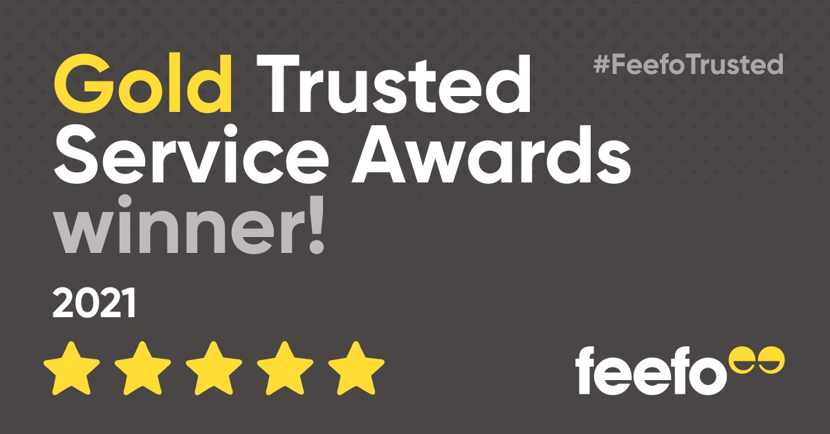Gold Trusted Service Awards winner