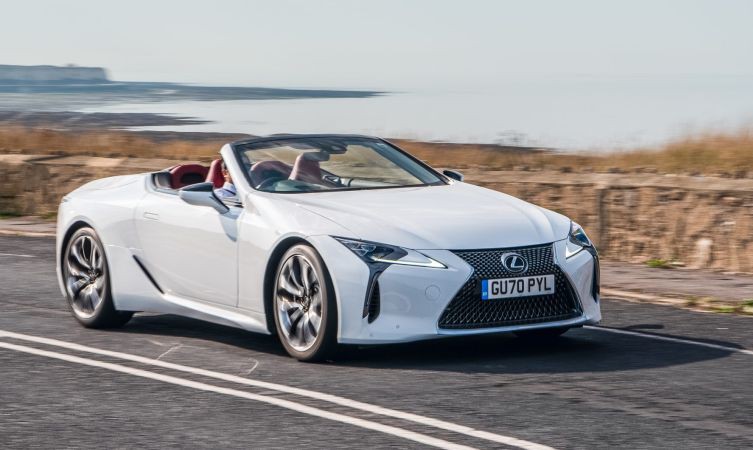 Lexus LC 500 Convertible driving