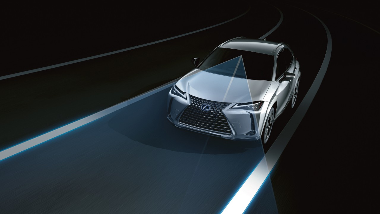 lane departure alert on a Lexus UX 250h