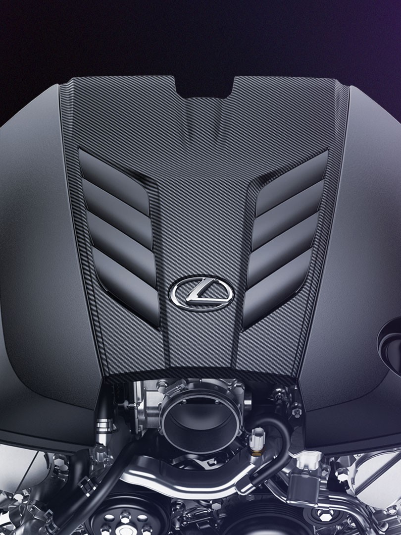 lexus inside car engine