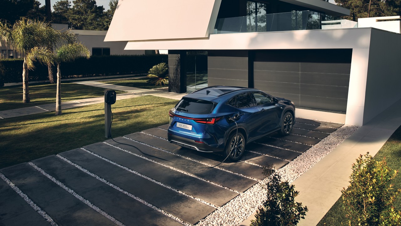 Lexus NX 450h+ being charged