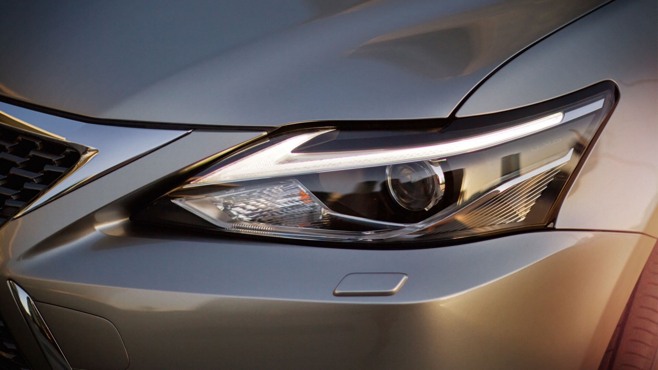 close up of Lexus CT 200h light