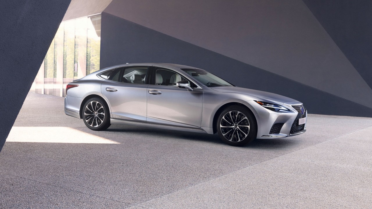 Lexus LS parked