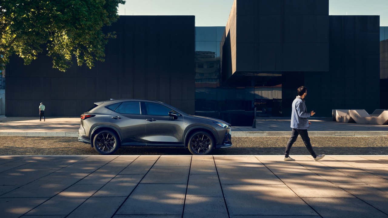 Lexus UX parked on a street