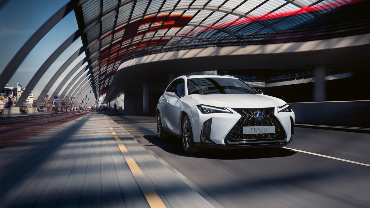 Lexus UX driving