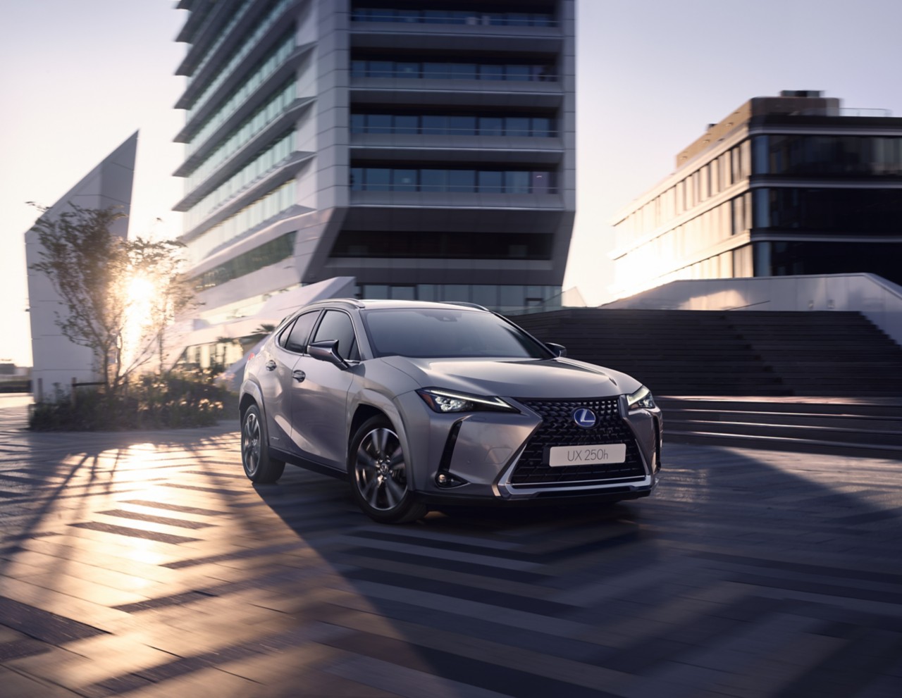 Lexus UX parked on a street