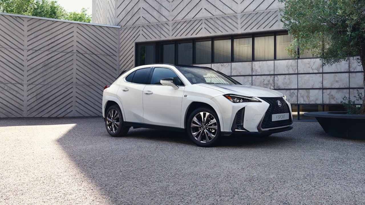 Lexus UX parked