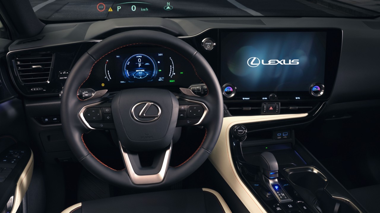 inside look of a Lexus car