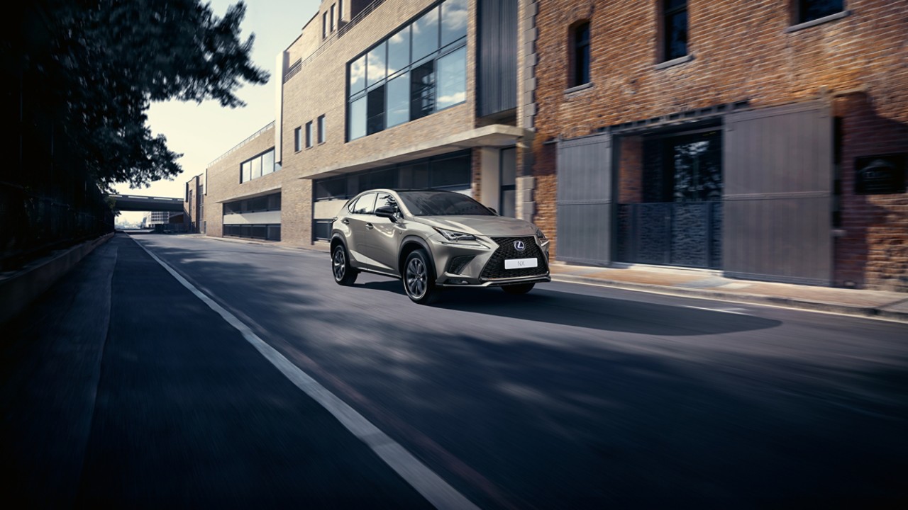 Lexus NX 300h driving on a road