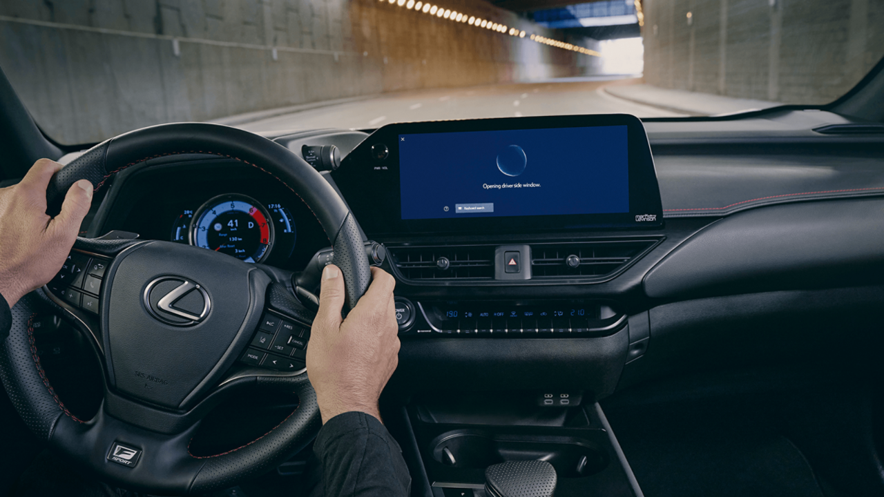  An interior shot of the Lexus UX