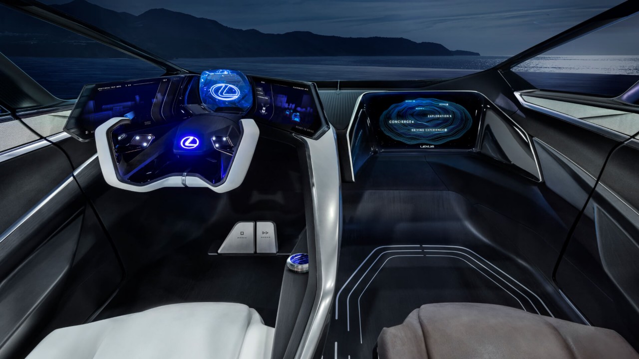 inside a Lexus lf-30 electrified