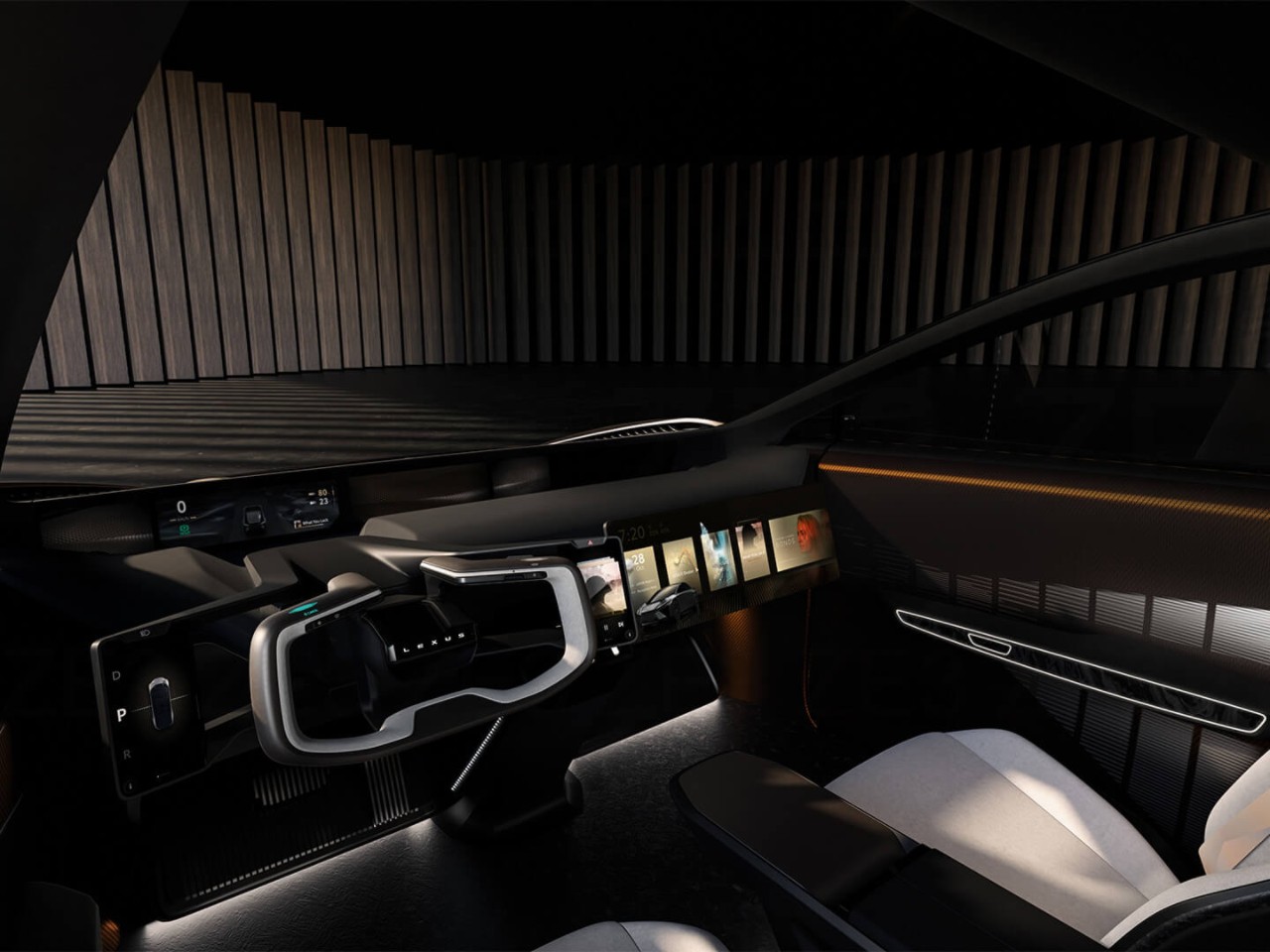 Lexus LF-ZC Concept Vehicle front interior